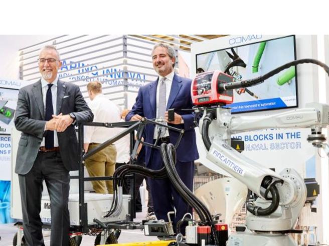 Tecnologia made in Italy, Fincantieri e Comau inaugurano il super robot per le navi 