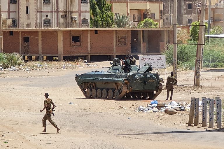 Un tank in Sudan